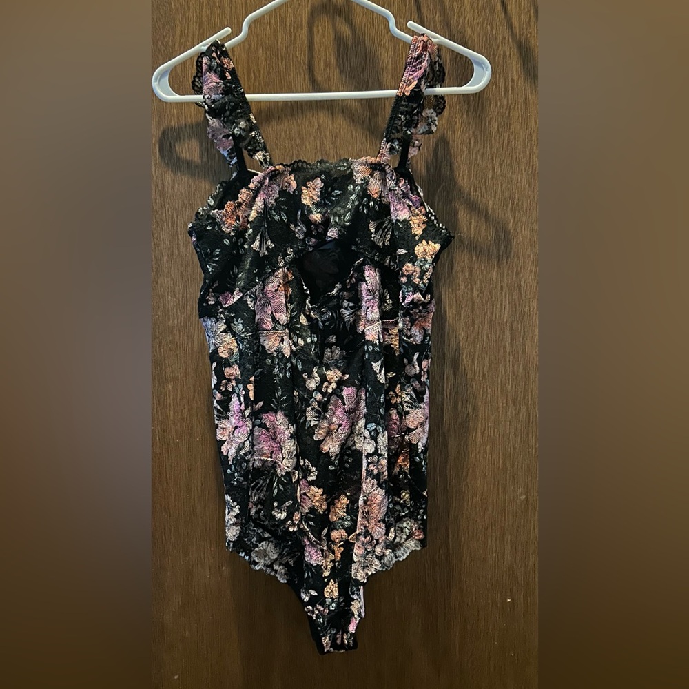 Lace body suit, torrid, lace, floral